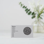 Carte De Visite William Morris Motif de la feuille de vigne (Debout devant)