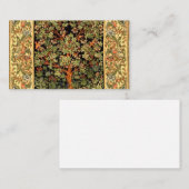 Carte De Visite William Morris - Motif De L'Arbre De Vie (Devant / Derrière)