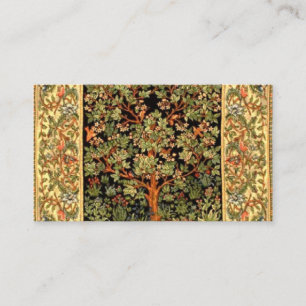 Carte De Visite William Morris - Motif De L'Arbre De Vie