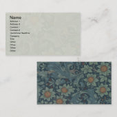Carte De Visite William Morris Orchard Art Motif (Devant / Derrière)