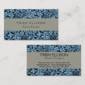 Carte De Visite William Morris Particularités Florales Anénome d'o (Devant / Derrière)