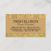 Carte De Visite William Morris Peacock & Dragon Arts & Artisanat (Dos)