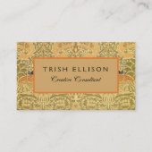 Carte De Visite William Morris Peacock & Dragon Arts & Artisanat (Devant)