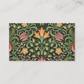 Carte De Visite William Morris Persian Floral Antique (Dos)