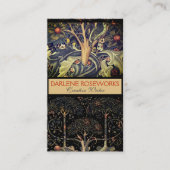 Carte De Visite William Morris Pic Orange Tree of Life (Devant)