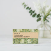 Carte De Visite William Morris Pimpernel Fond d'écran bleu Floral (Debout devant)