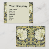 Carte De Visite William Morris Pimpernel Fond d'écran floral (Devant / Derrière)