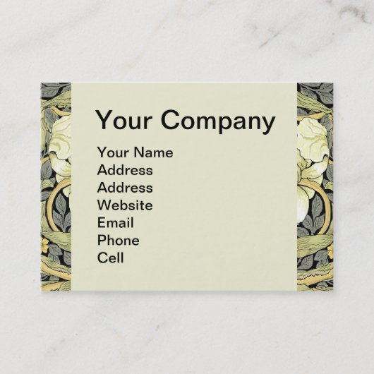 Carte De Visite William Morris Pimpernel Fond d'écran floral (Devant)