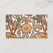 Carte De Visite William Morris Rose Flower Fond d'écran Motif (Dos)