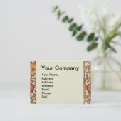 Carte De Visite William Morris Rose Flower Fond d'écran Motif (Debout devant)