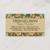 Carte De Visite William Morris Rose Wreath : Arts et Métiers class (Dos)