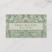 Carte De Visite William Morris Spring Thicket : Floral antique (Devant)