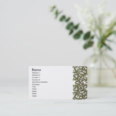 Carte De Visite William Morris Tree Frieze Fond d'écran floral (Debout devant)