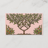 Carte De Visite William Morris Tree Frieze Fond d'écran floral (Dos)