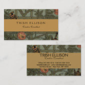 Carte De Visite William Morris Trellis Wallpaper Art (Devant / Derrière)
