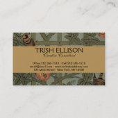 Carte De Visite William Morris Trellis Wallpaper Art (Dos)