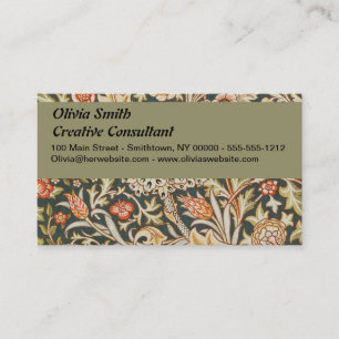 Carte De Visite William Morris Trent Garden Fleur Classique Botani