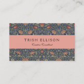 Carte De Visite William Morris Tudor Fond d'écran Rose (Devant)