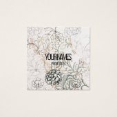 CARTE DE VISITE : WILLIAM MORRIS : TULIP SAUVAGE (Devant)