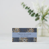 Carte De Visite William Morris Tulip Willow Blue Motif (Debout devant)