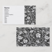 Carte De Visite William Morris Vin de raisin noir blanc (Devant / Derrière)