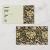 Carte De Visite William Morris Wey Fond d'écran Floral (Devant / Derrière)