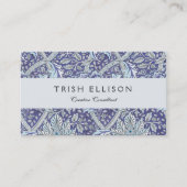 Carte De Visite William Morris Windrush fleurs bleues (Devant)