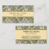 Carte De Visite William Morris Windrush fleurs florales classique (Devant / Derrière)