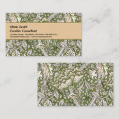 Carte De Visite William Morris Windrush fleurs florales classique (Devant / Derrière)