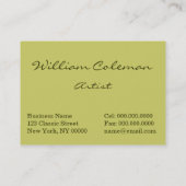 Carte De Visite William Stephen Coleman : Le jardin d'agrément (Dos)