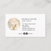 Carte De Visite Willow Tree of Life Entraîneur, thérapeute, psycho (Dos)