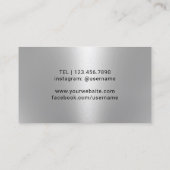 Carte De Visite Win Bartender Sommelier professionnel Noir (Dos)