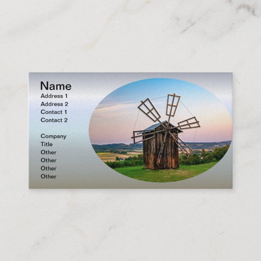 Carte De Visite Windmill Outhouse (Devant)
