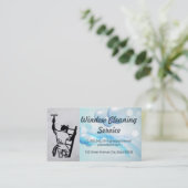 Carte De Visite Window Cleaner | Soap Bubbles (Debout devant)