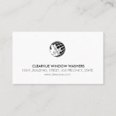 Carte De Visite Window Washer House Cleaning (Dos)