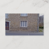 Carte De Visite Windows dans la Chambre rugueuse de mur en pierre (Dos)