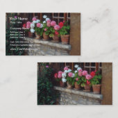 Carte De Visite Windows en fleurs de Perouges (Devant / Derrière)