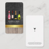Carte De Visite Wine Assortment | Vineyard Tasting (Devant / Derrière)