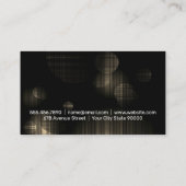 Carte De Visite Wine Bottle City Skyline (Dos)