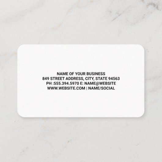 Carte De Visite Wine Bottle | Gold Pattern (Dos)