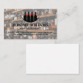 Carte De Visite Wine Bottles Logo | Mixologist (Devant / Derrière)
