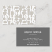 Carte De Visite Wine Cafe Bar Motif à Tan (Devant / Derrière)