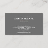 Carte De Visite Wine Cafe Bar Motif à Tan (Dos)