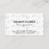 Carte De Visite Wine Champagne | Vineyard (Dos)