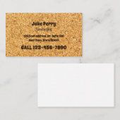 Carte De Visite Wine Consultant Cork (Devant / Derrière)