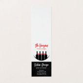 Carte De Visite Wine Tastings | Bottles and Glasses (Extérieur déplié)