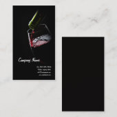 Carte De Visite Winemaker Taster Winery Sommelier Red Graphe (Devant / Derrière)