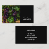 Carte De Visite Winery Grapevine sunny tuscany vineyard (Devant / Derrière)