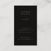 Carte De Visite Winery Winemaker Sommelier élégant (Dos)