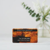 Carte De Visite Wing and boneless , editable (Debout devant)